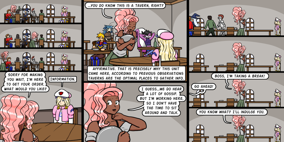 Breadfinder - Episode 206, Page 1: 206-Do androids roll electric charisma checks